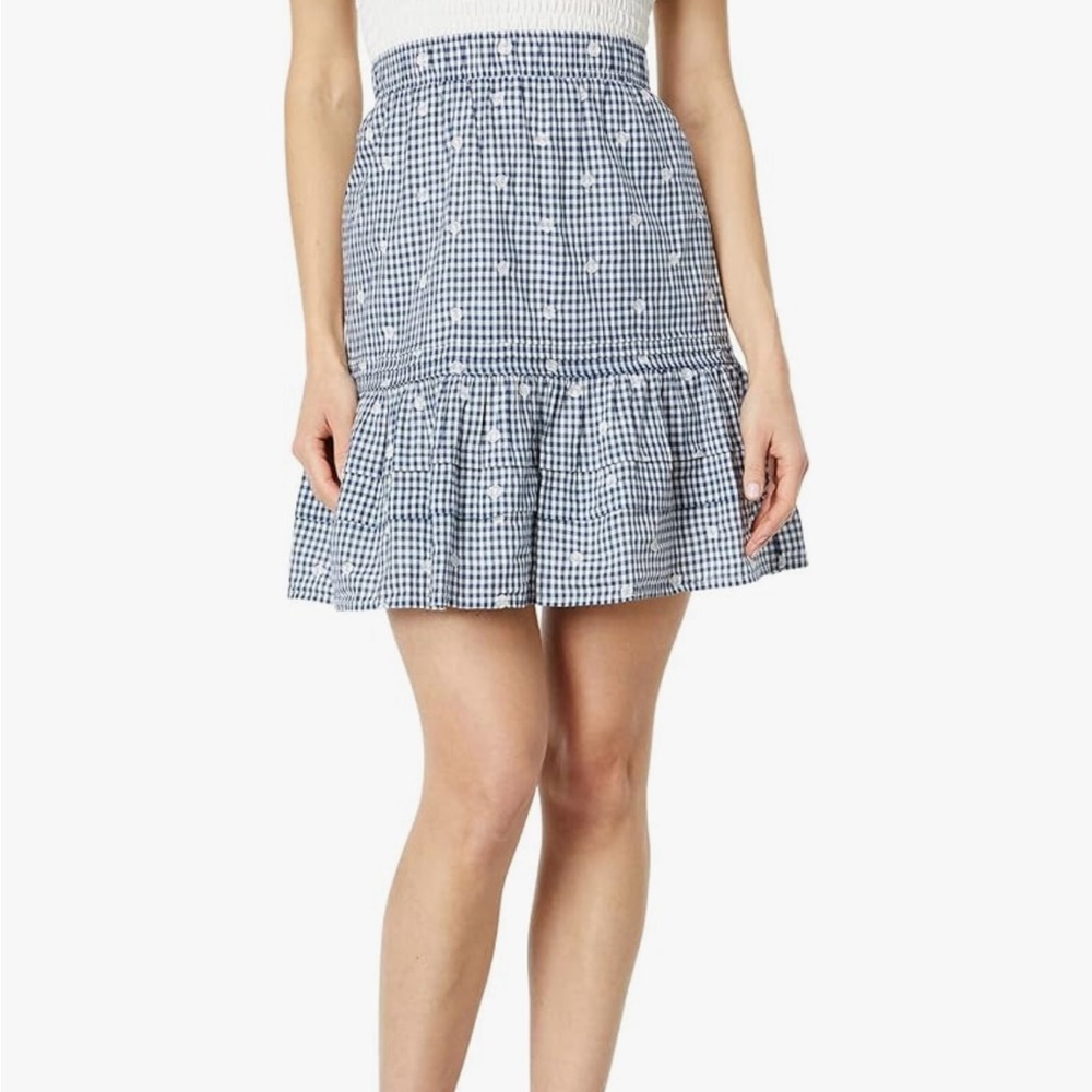 Madewell Gingham Checkered Skirt